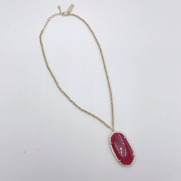 Kendra Scott Jewelry - Kendra Scott Red Oval Stone Short Necklace